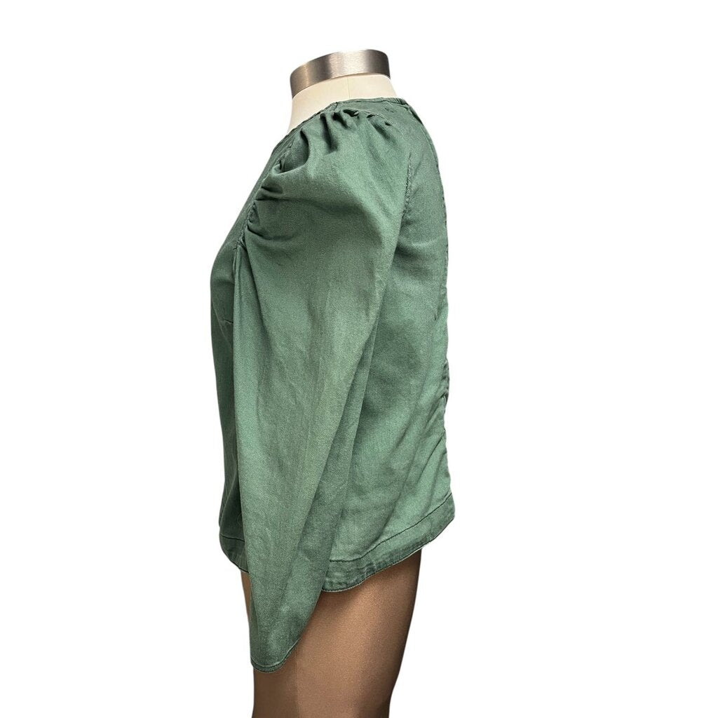 Ulla Johnson Back Zip Denim Top