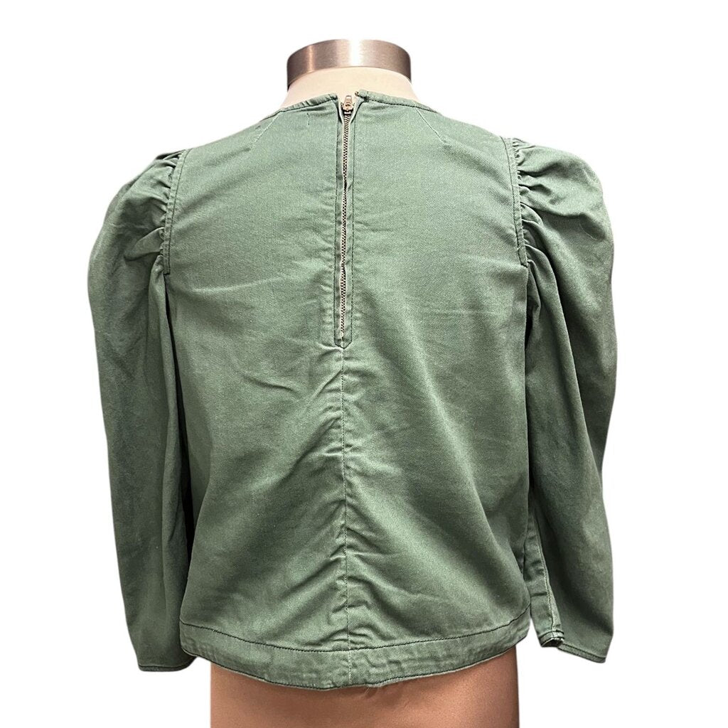 Ulla Johnson Back Zip Denim Top