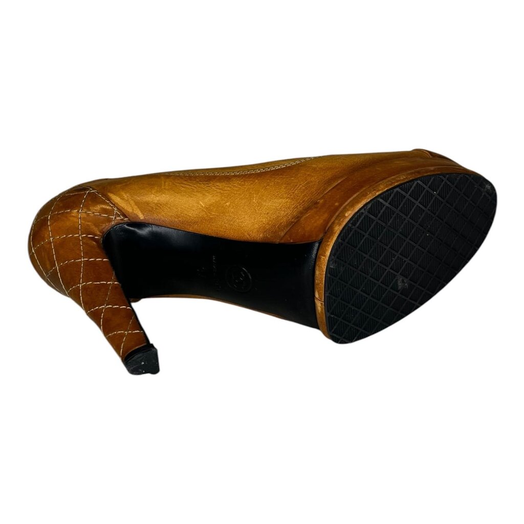Chanel Round Toe Platform Pumps W/ Box