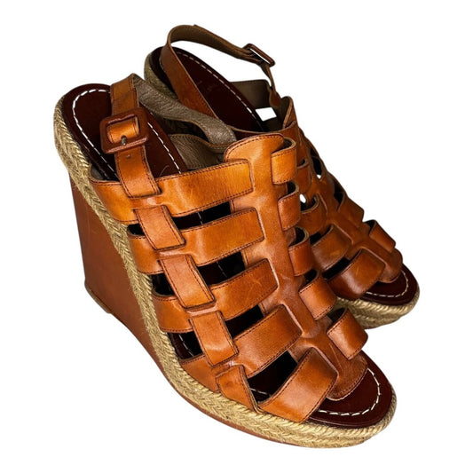 Christian Louboutin Barcelona Espadrille Wedge Sandals, MSRP $840