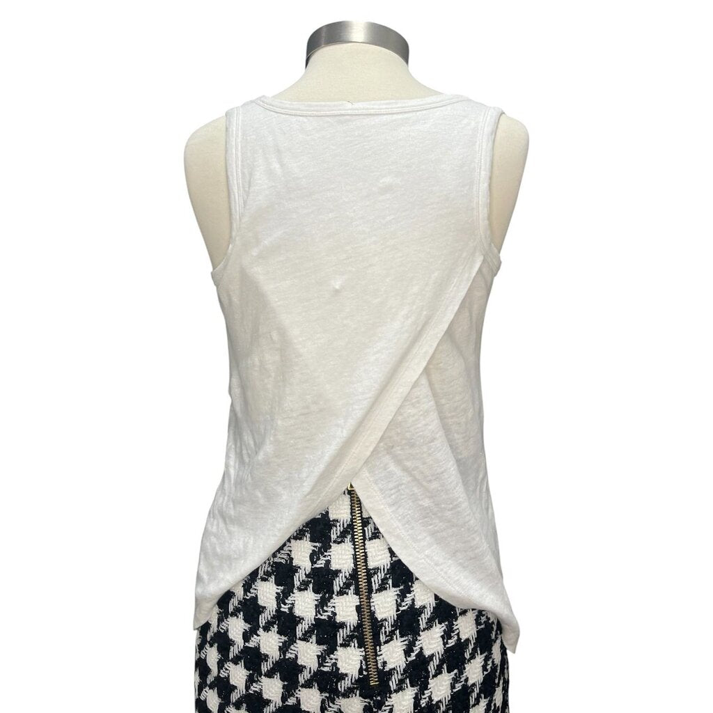 Margaret O'Leary Split Back Linen Tank Top