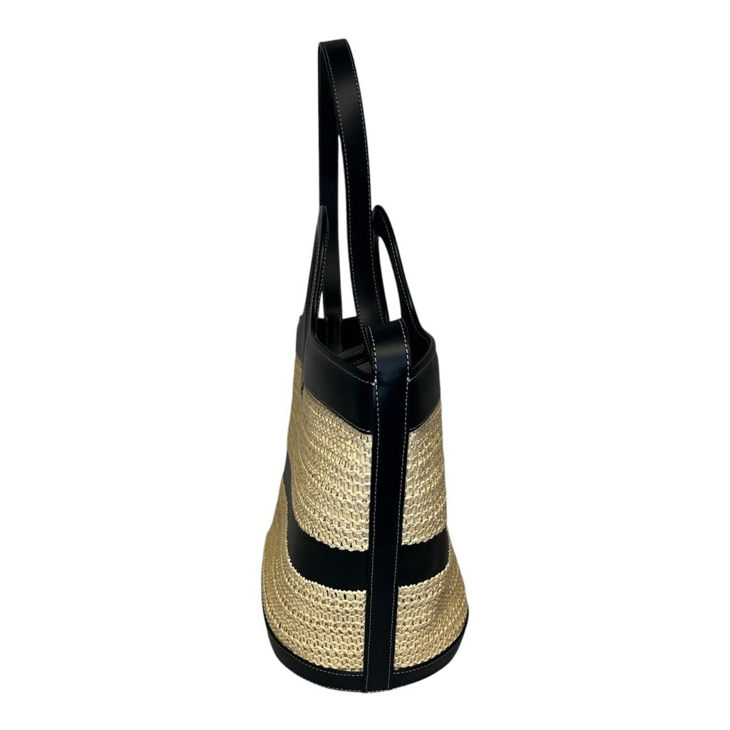 Hereu Woven Raffia and Leather 'Nasta' Tote Bag