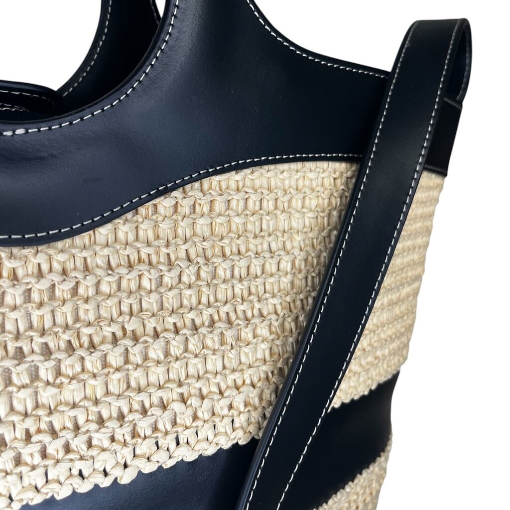 Hereu Woven Raffia and Leather 'Nasta' Tote Bag