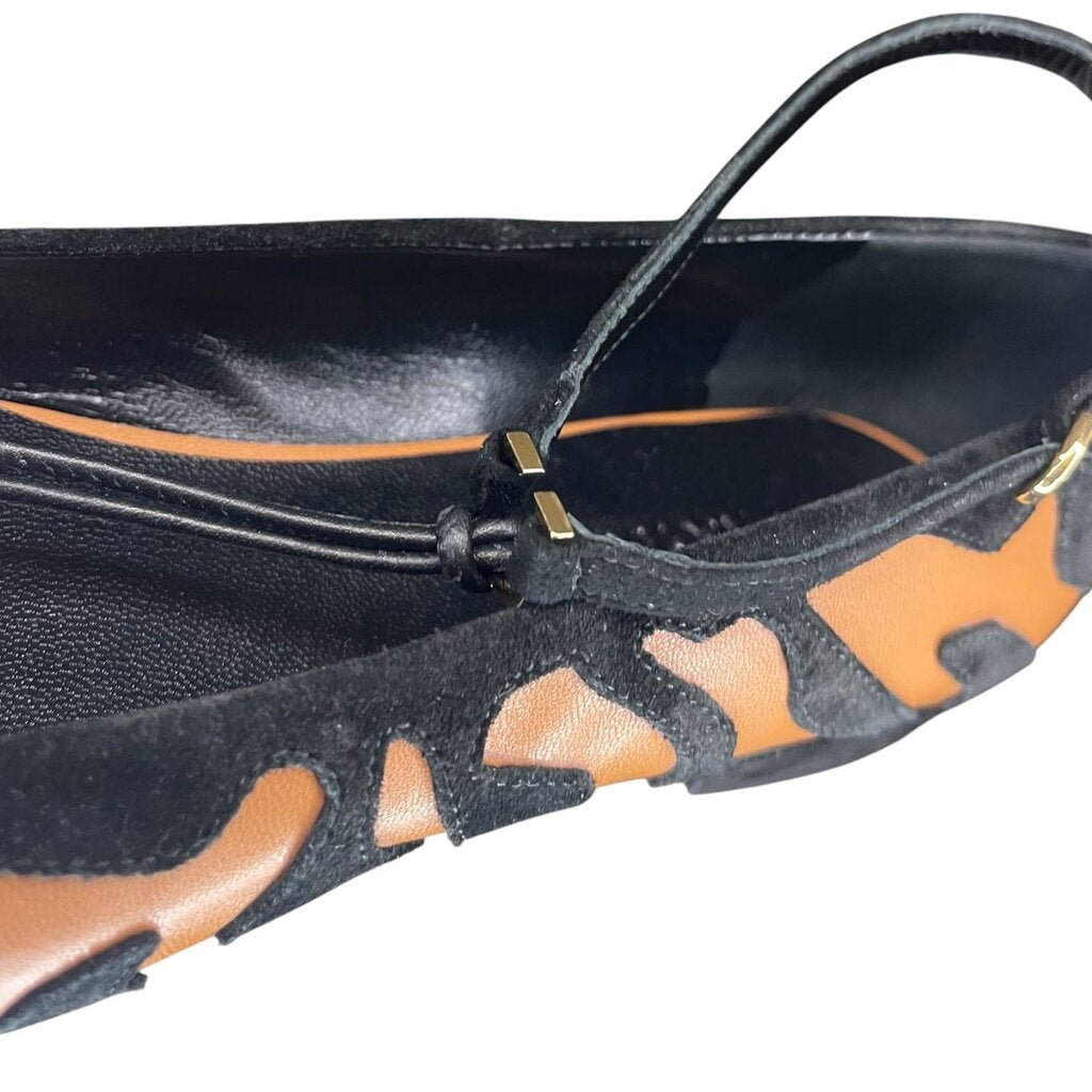 Ulla Johnson Pieced Suede 'Polene' T Strap Ballerina Flats, NEW
