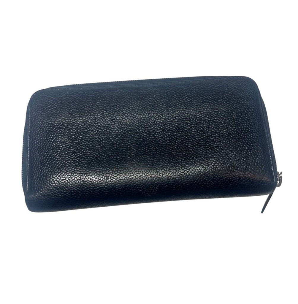 Chanel Embroidered CC Leather Wallet