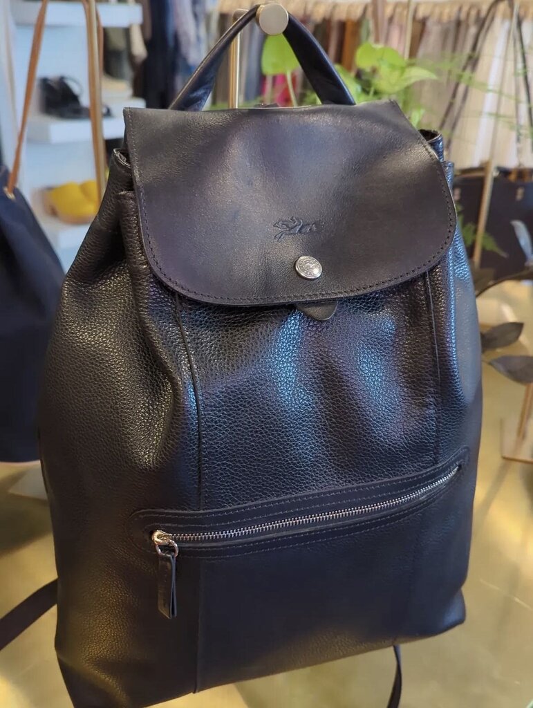 Longchamp 'Le Foulonne' Leather Backpack