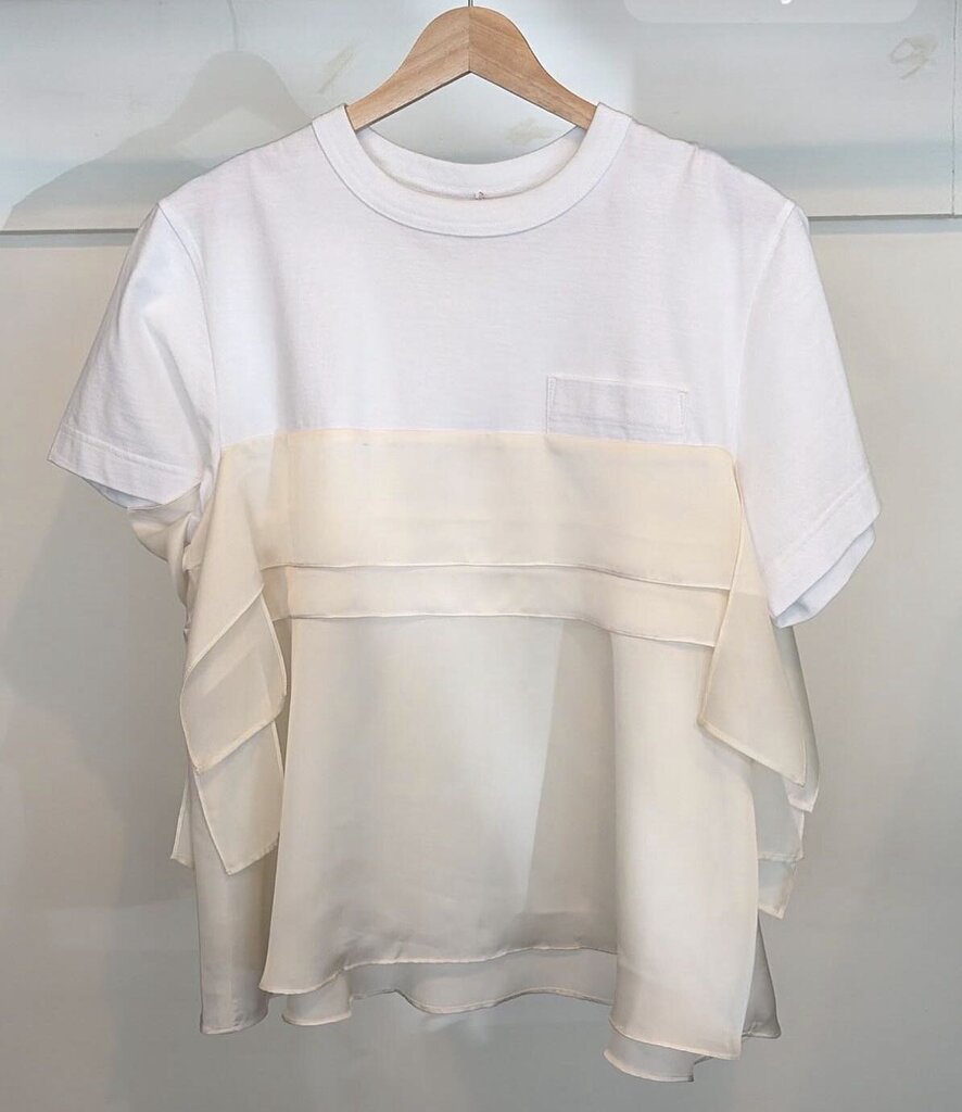 Sacai Mixed Media Cotton Shirt
