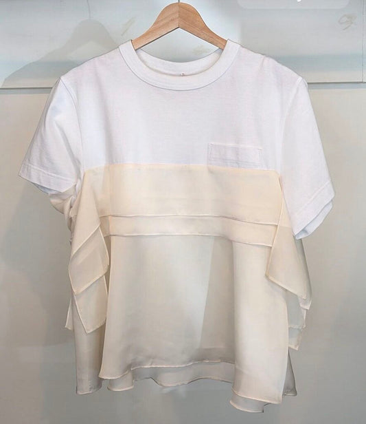 Sacai Mixed Media Cotton Shirt