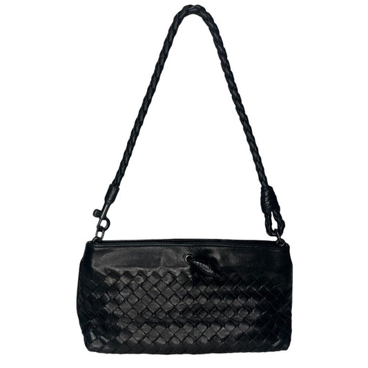 Bottega Veneta Intrecciato Woven Leather Pouchette