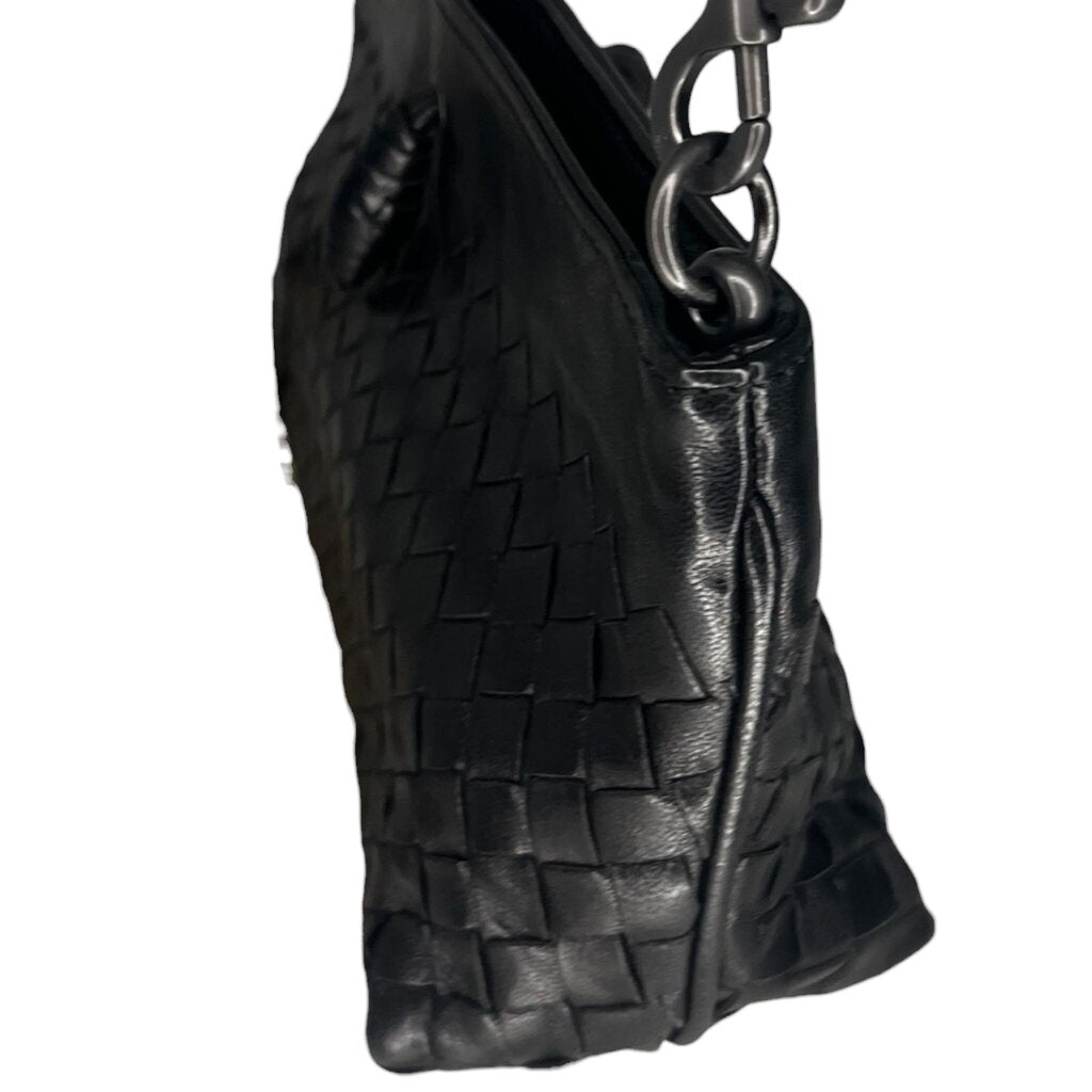 Bottega Veneta Intrecciato Woven Leather Pouchette