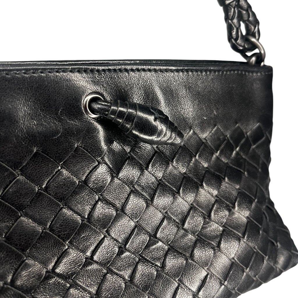 Bottega Veneta Intrecciato Woven Leather Pouchette