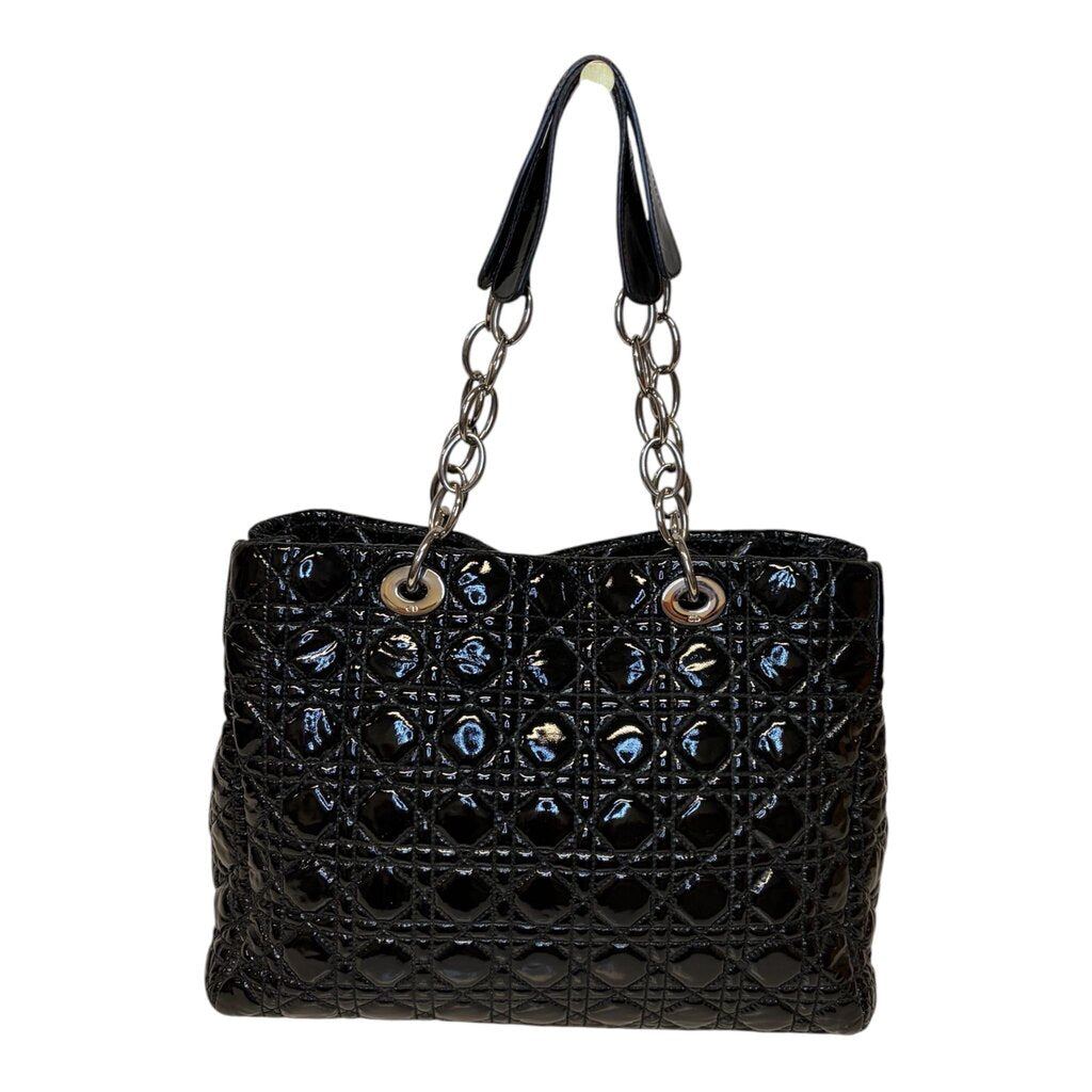 Christian Dior Patent Cannage Large Dior Soft Shopping Tote, MSRP $6,500