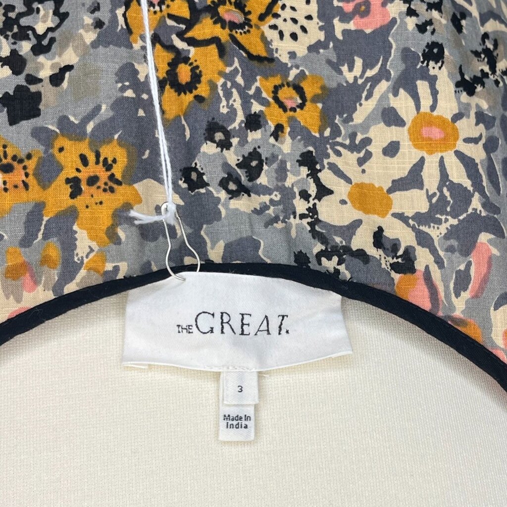 The Great Floral Tie Strap Drop waist Midi Dress
