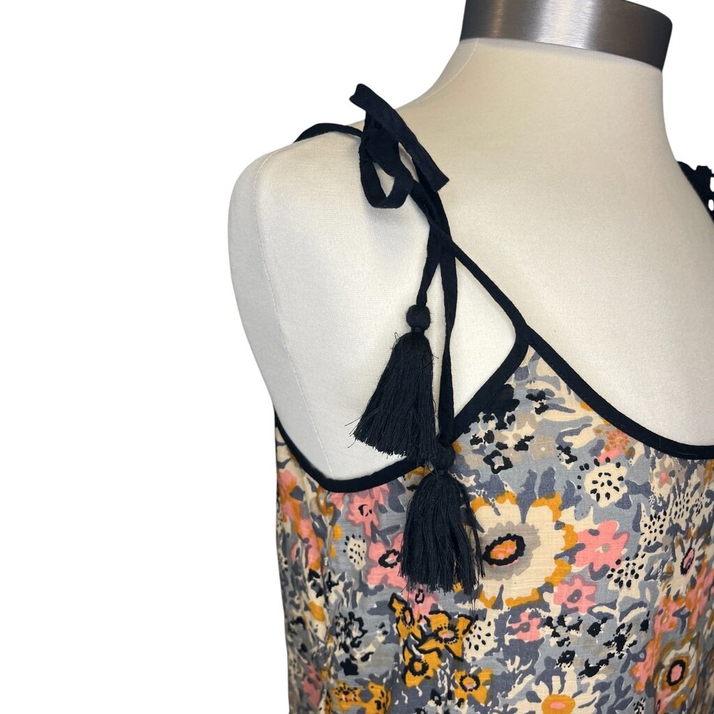The Great Floral Tie Strap Drop waist Midi Dress