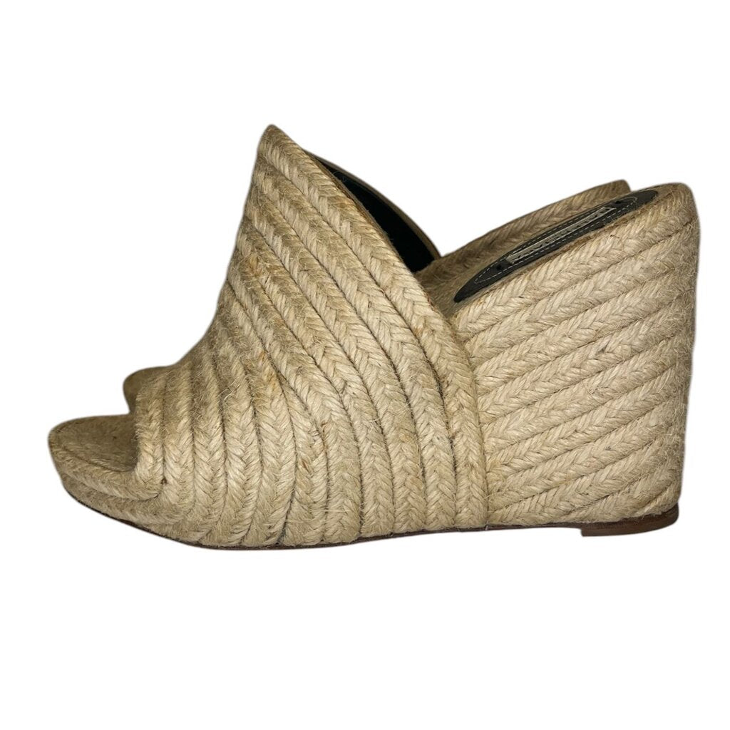 Balenciaga Jute Platform Wedge Espadrilles