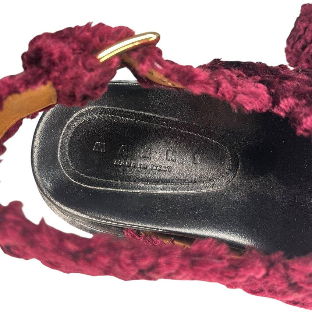Marni Chenille Knit Sandals