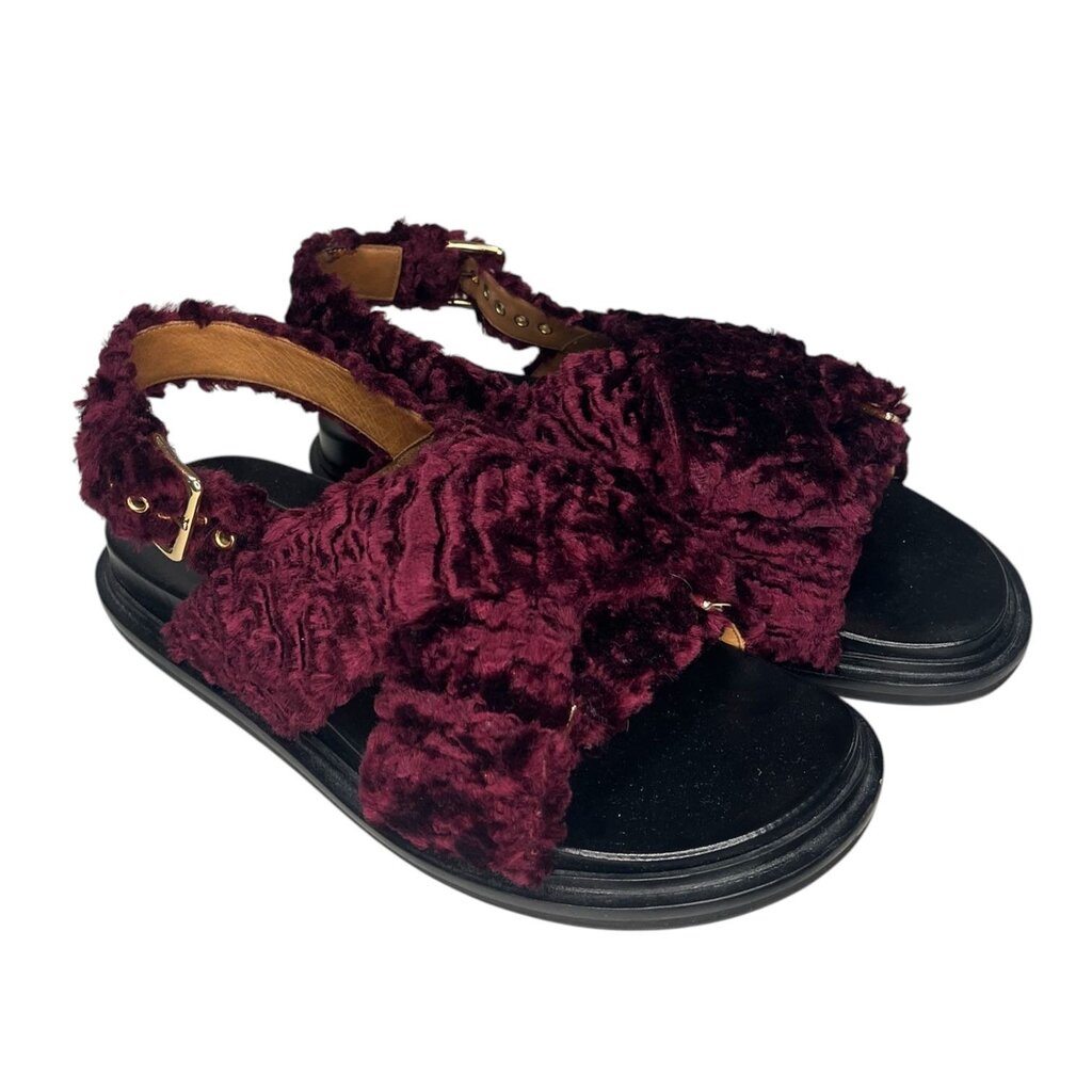 Marni Chenille Knit Sandals