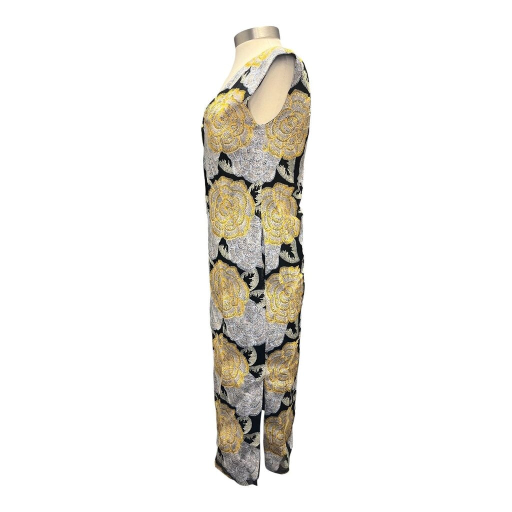 Ann Mashburn Embroidered Floral Midi Dress