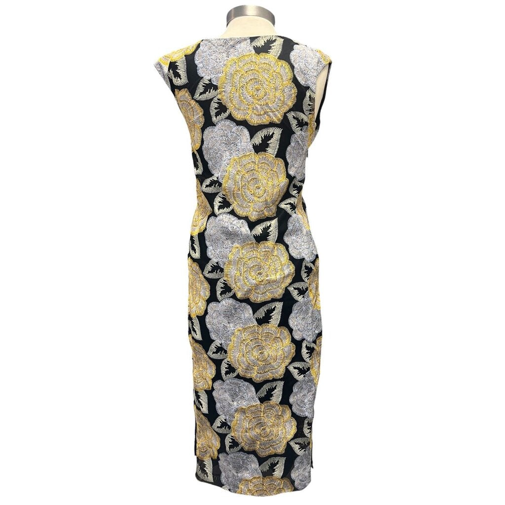 Ann Mashburn Embroidered Floral Midi Dress