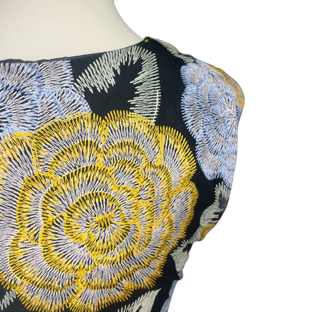Ann Mashburn Embroidered Floral Midi Dress