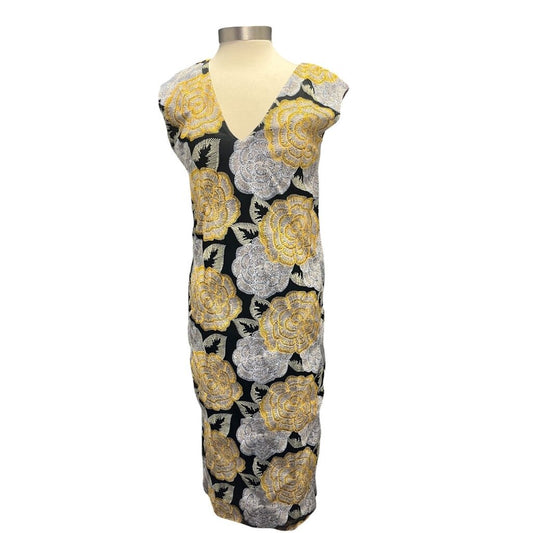 Ann Mashburn Embroidered Floral Midi Dress
