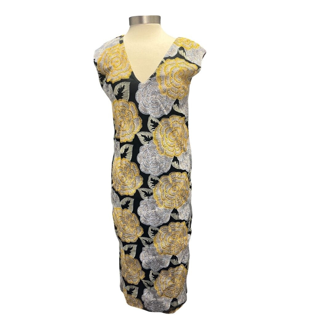 Ann Mashburn Embroidered Floral Midi Dress