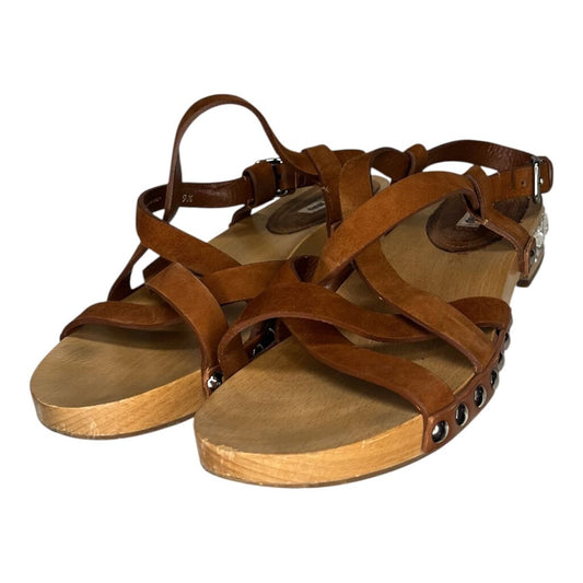 Miu Miu Jewel Heeled Cross Strap Sandals