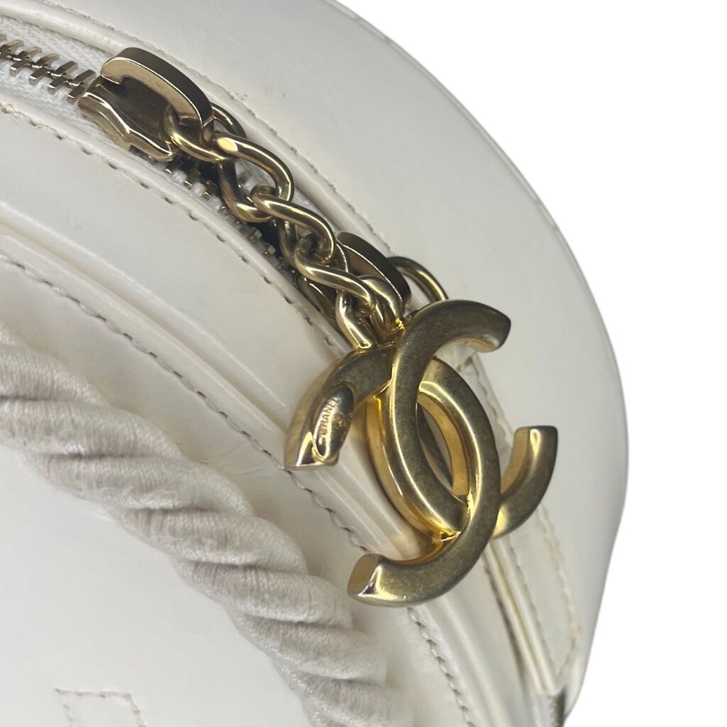 Chanel Small Leather 'En Vogue' Round Crossbody Bag, Limited Edition