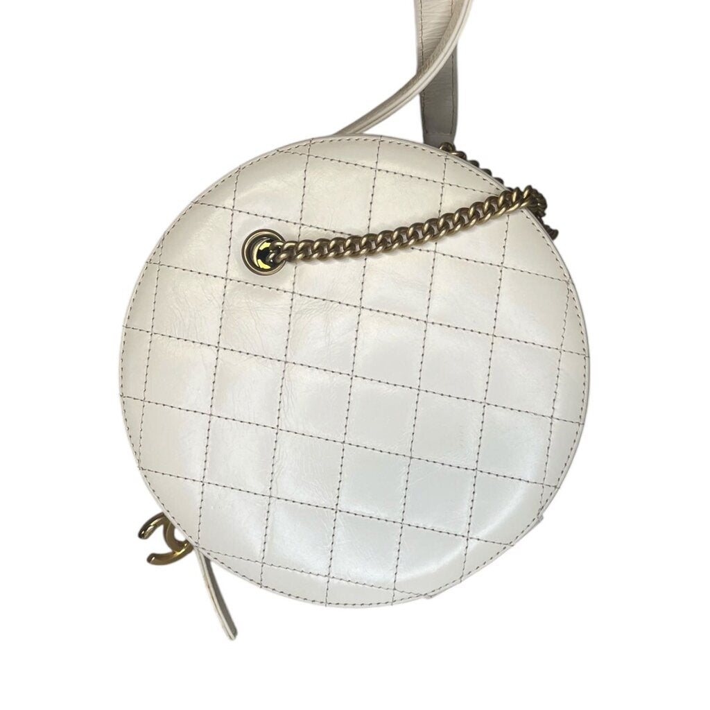 Chanel Small Leather 'En Vogue' Round Crossbody Bag, Limited Edition