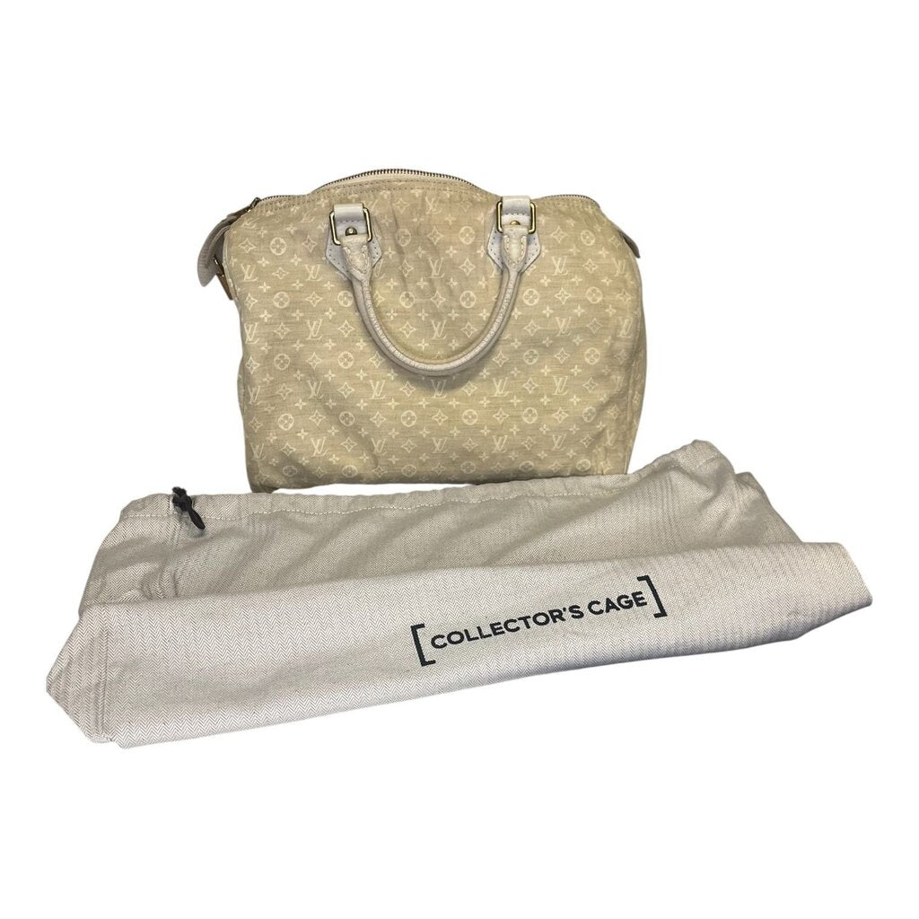 Louis Vuitton 'Lin Linen Monogram Speedy 30' Handbag