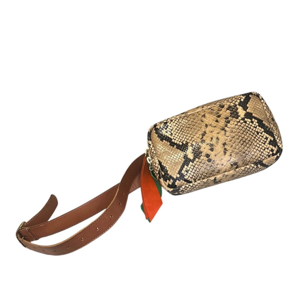 Clare V. Snake Print Belt Bag
