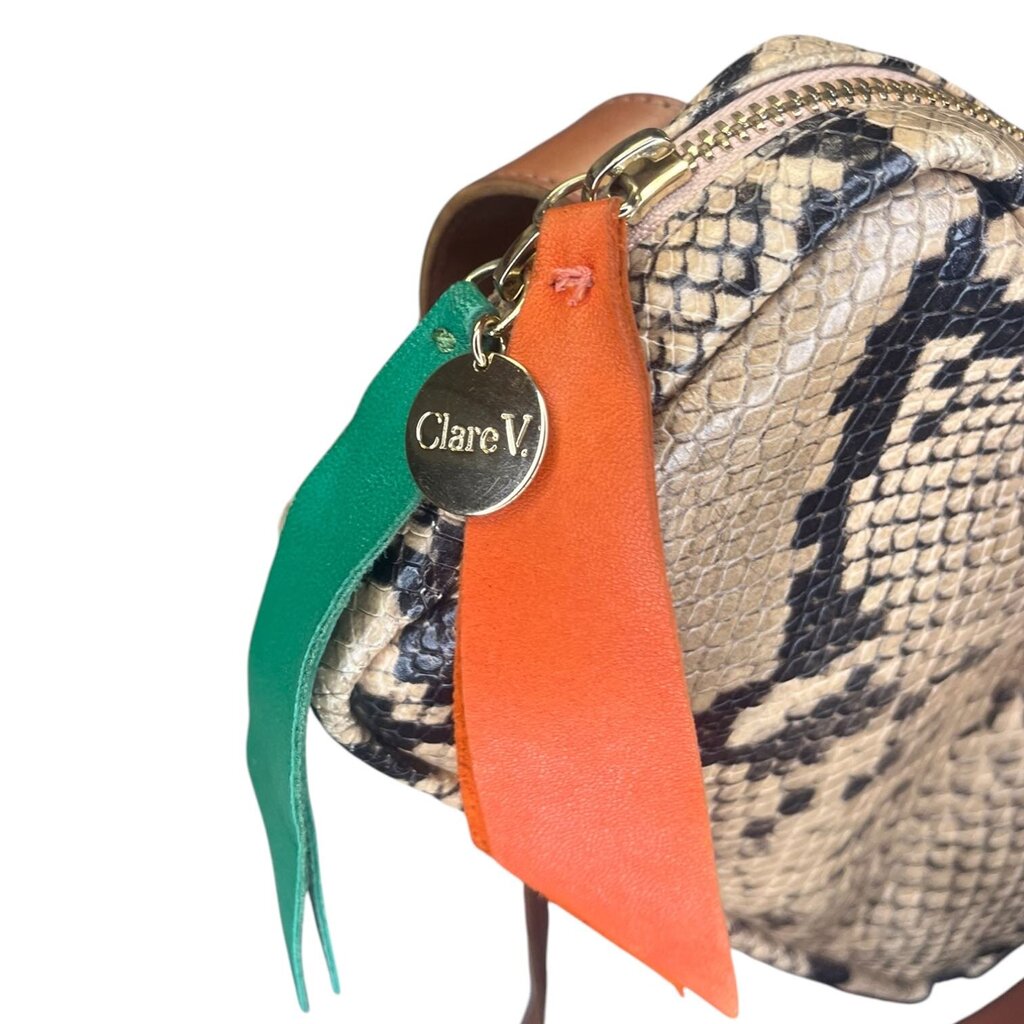 Clare V. Snake Print Belt Bag