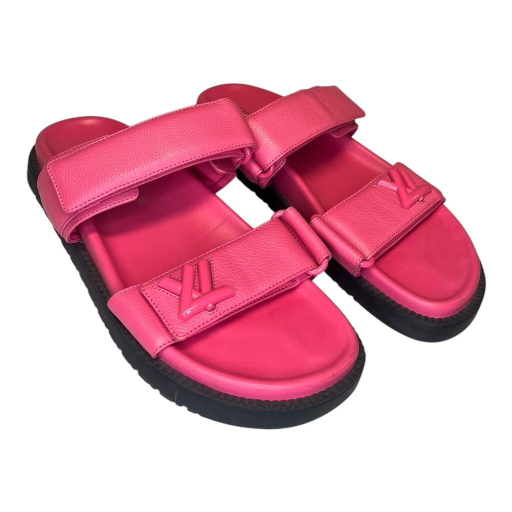 Louis Vuitton Leather Slides