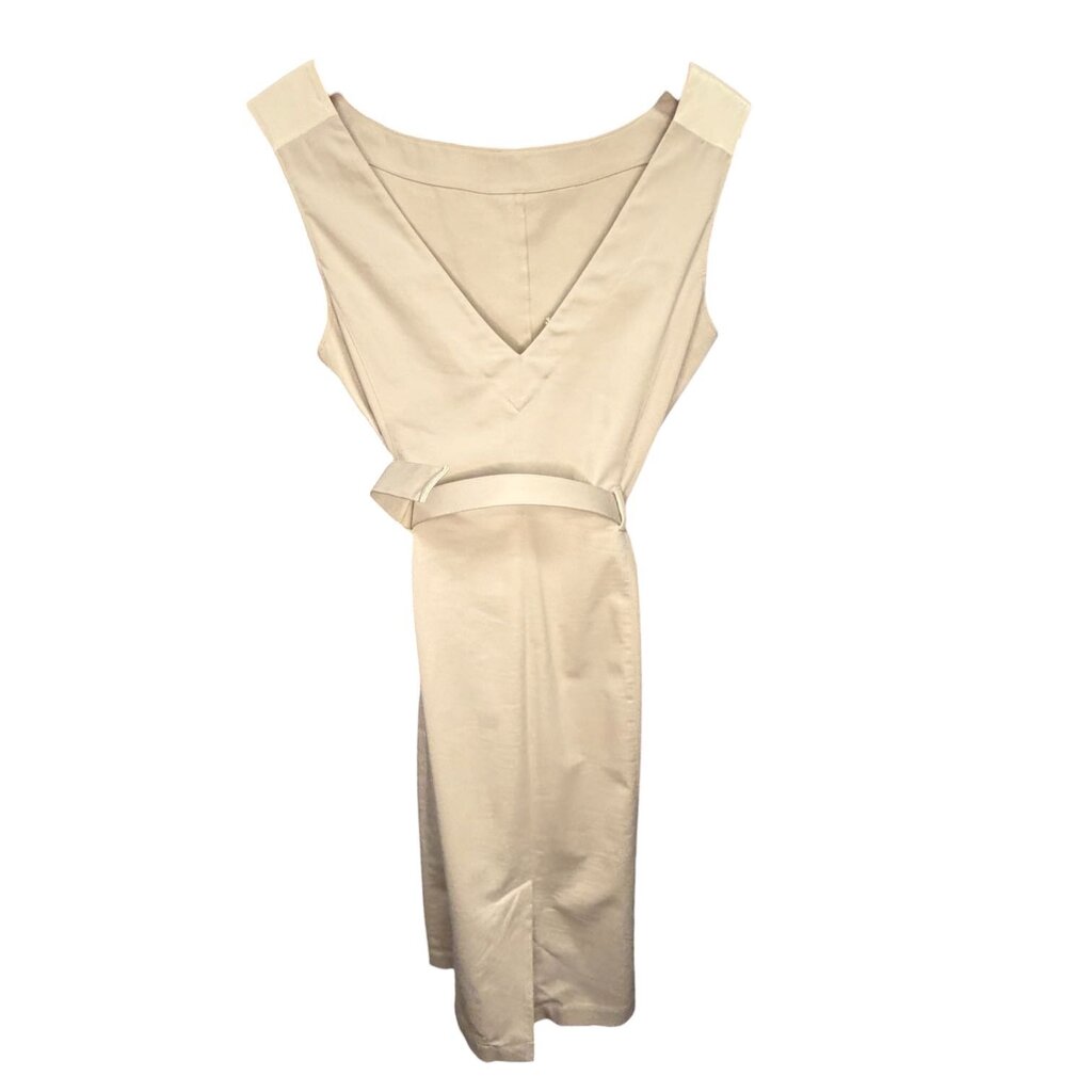 Vintage Prada Sport Belted Twill Midi Dress