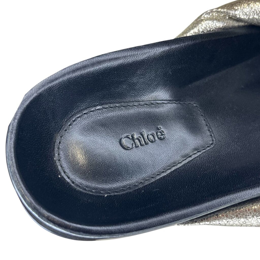Chloe Puff Knot Slides