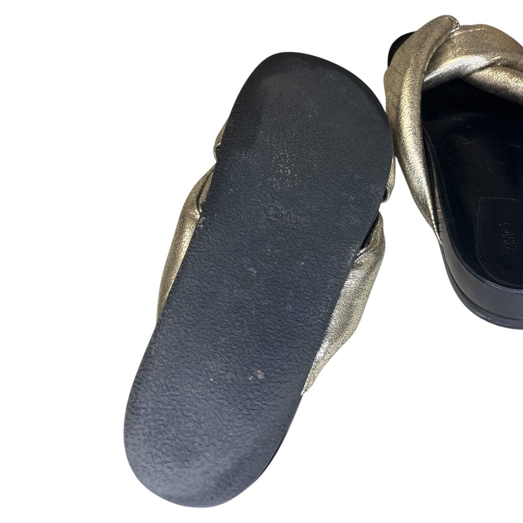 Chloe Puff Knot Slides