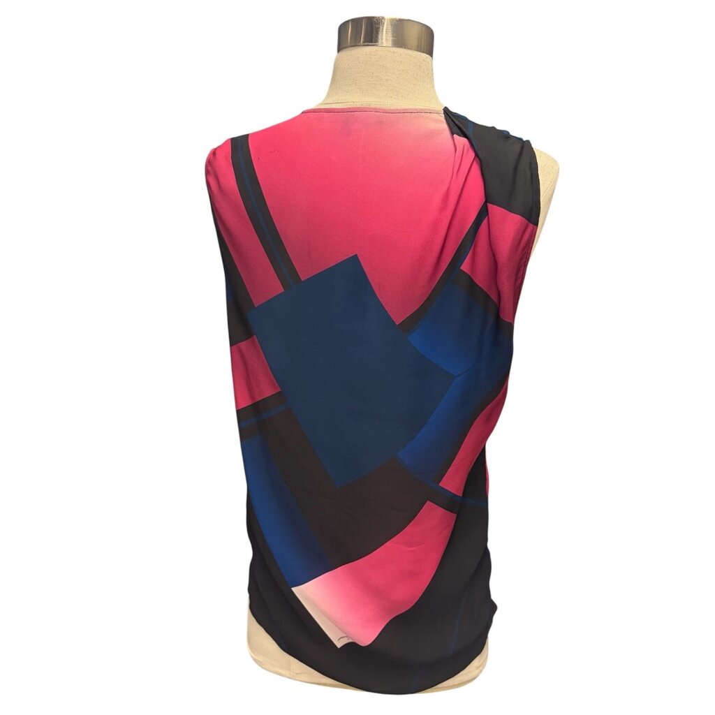 Gucci Geometric Asymmetrical Silk Tank Top