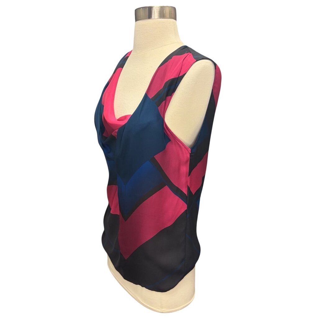Gucci Geometric Asymmetrical Silk Tank Top