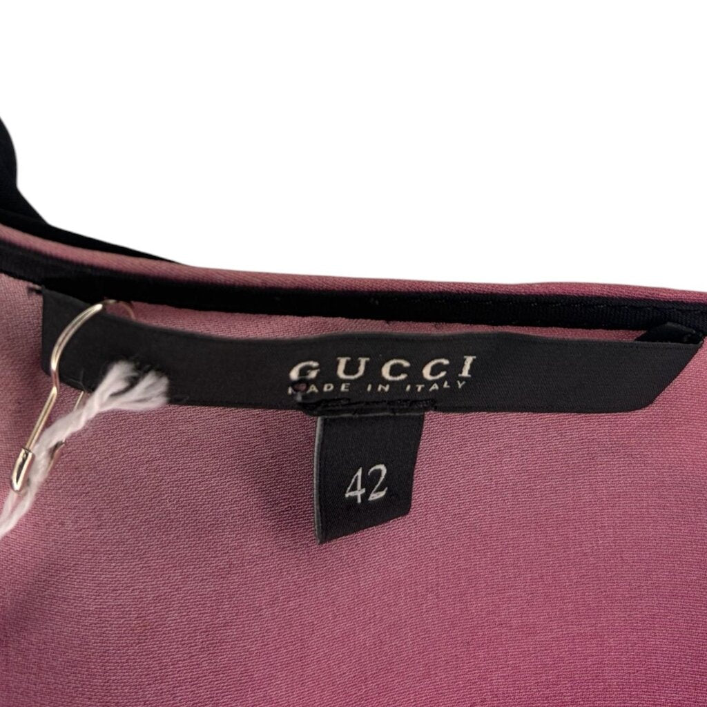 Gucci Geometric Asymmetrical Silk Tank Top