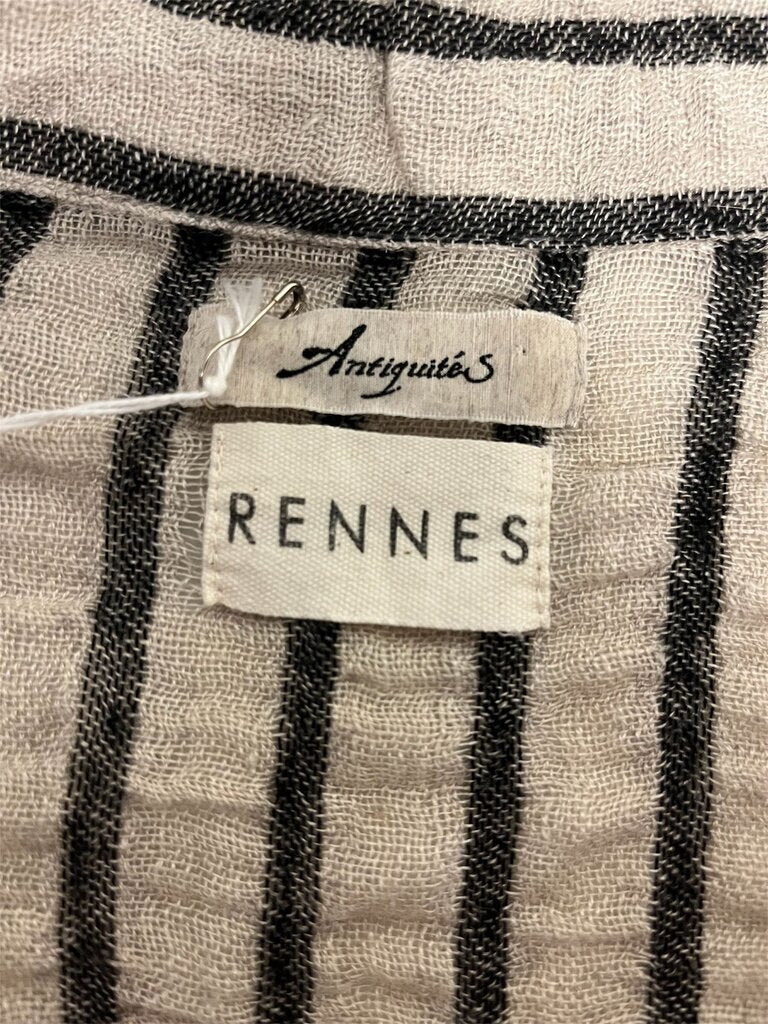 Antiquites Textured Stripe Drop Waist Dress
