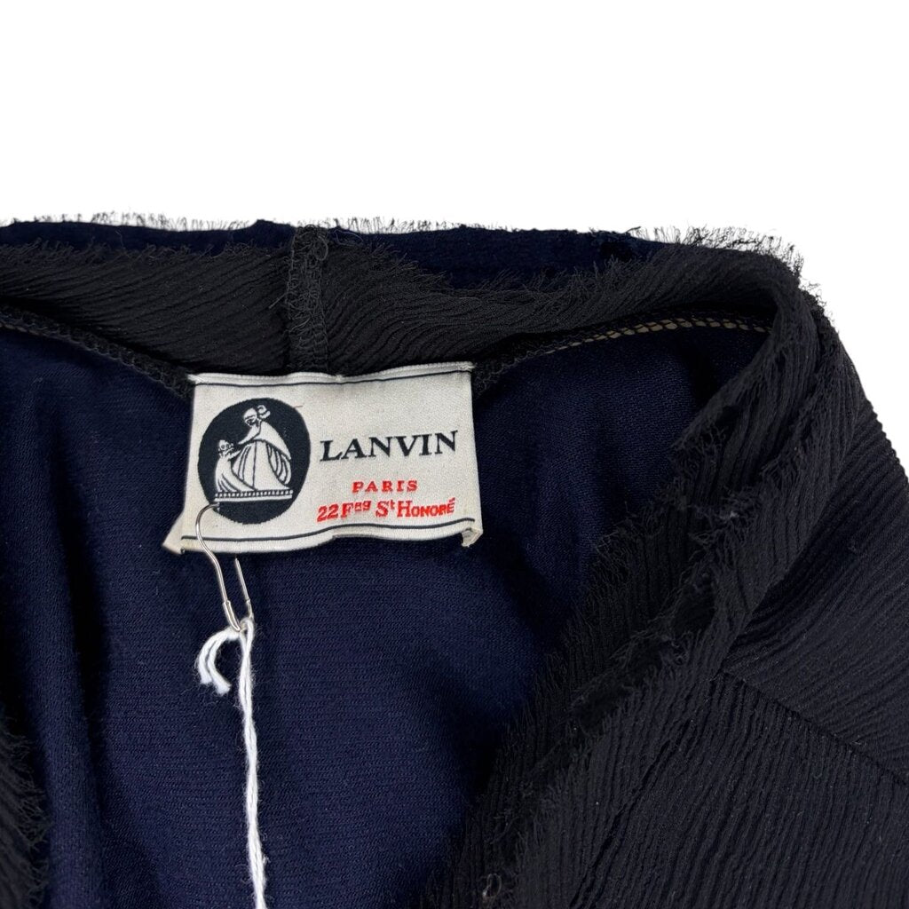 Lanvin Silk Plisse Dolman Top