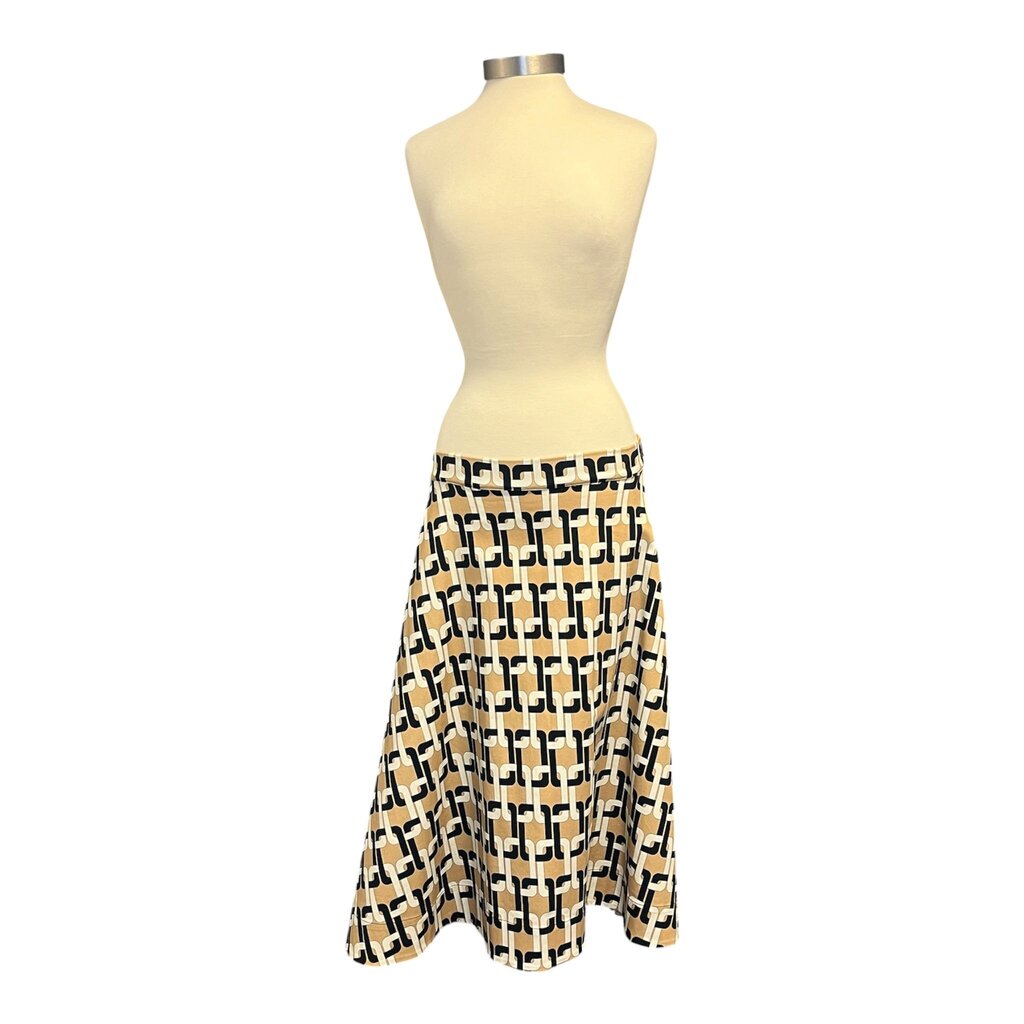 Goop Chain Print Circle Skirt