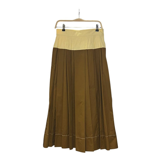 Tory Burch Color Block Pleated Maxi Skirt