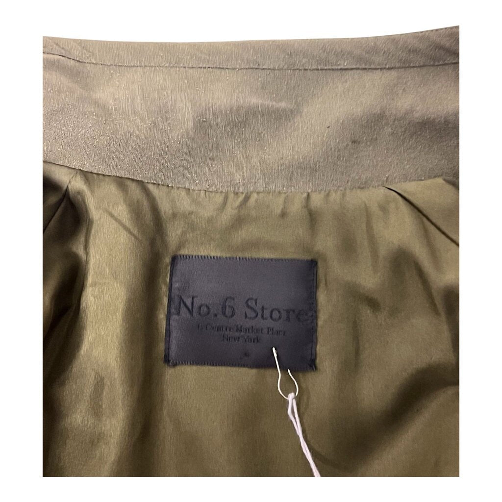 No 6 Store Raw Silk Utility Jacket