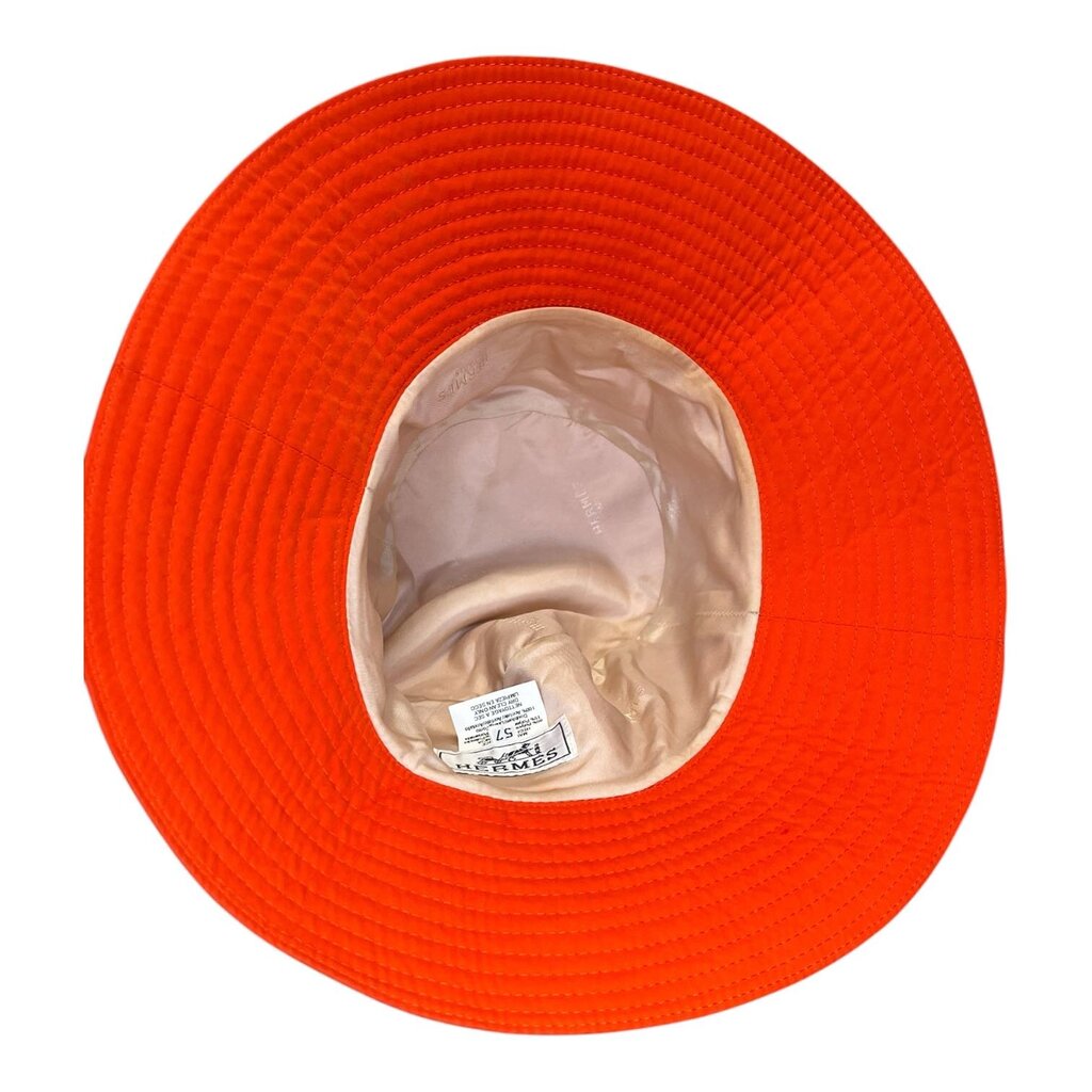 Hermes Vintage "H" Logo Embriodered Bucket Hat