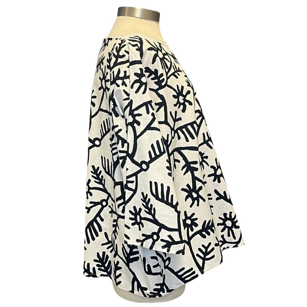 Labo.Art Graphic Print Cotton Blouse