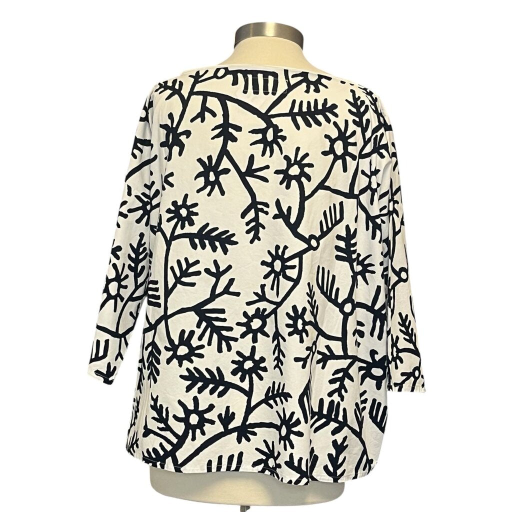 Labo.Art Graphic Print Cotton Blouse
