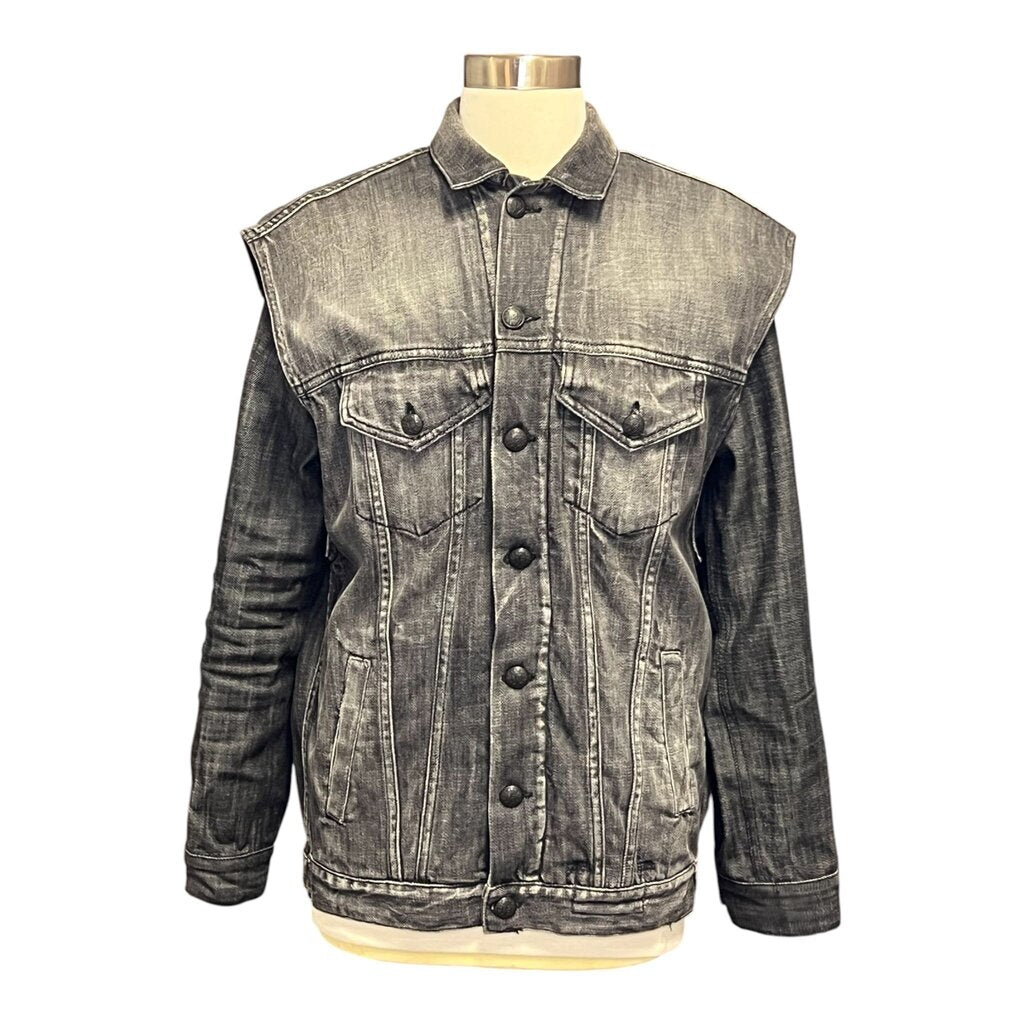 R13 Wool Lined Double Denim Jacket