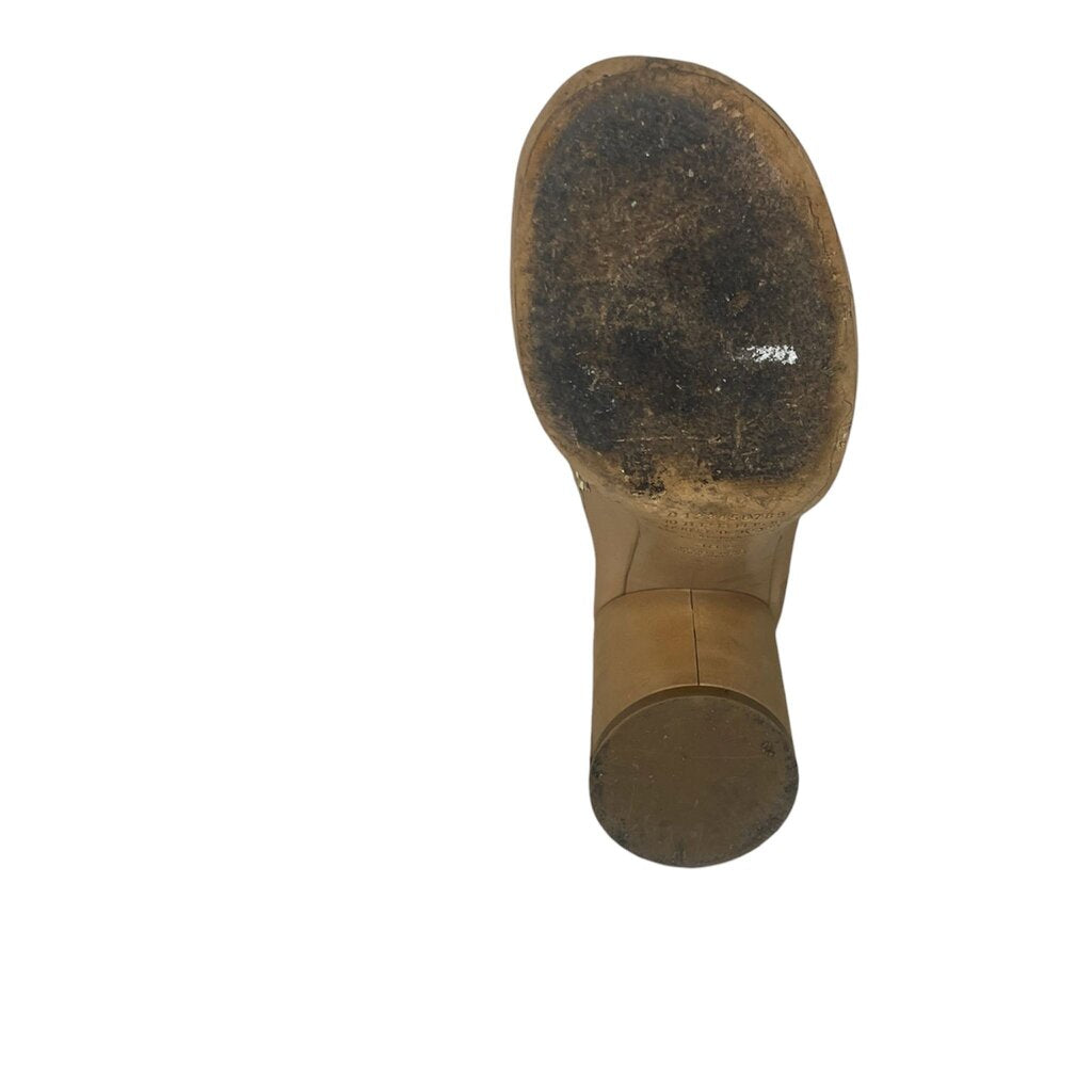 Maison Margiela Calfskin Glitter Back Zip Boots With Box