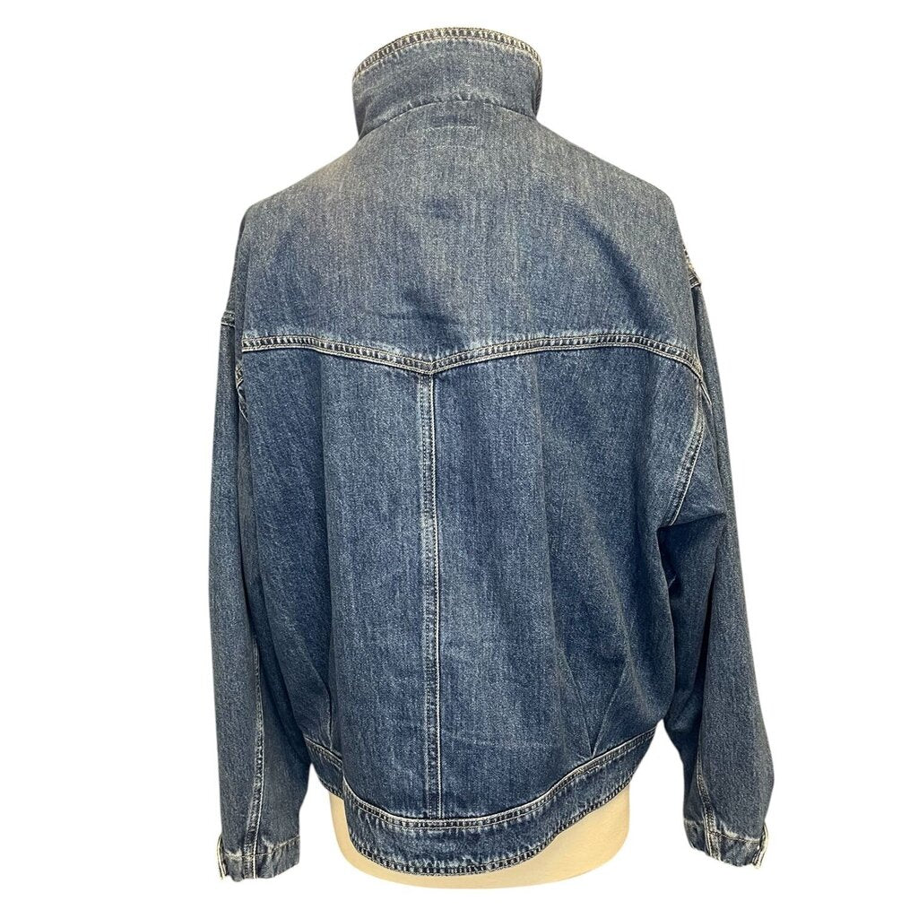 Rag & Bone Zip Front Denim Jacket